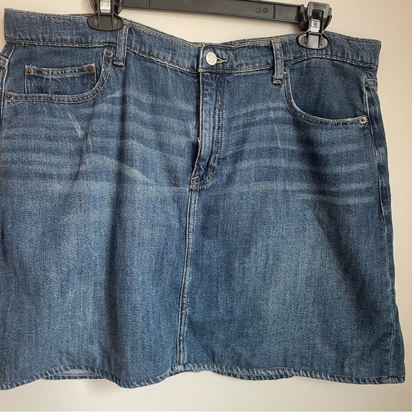 Classic GAP Y2K Denim Mini Skirt Waist Size 34 - Picture 2 of 6